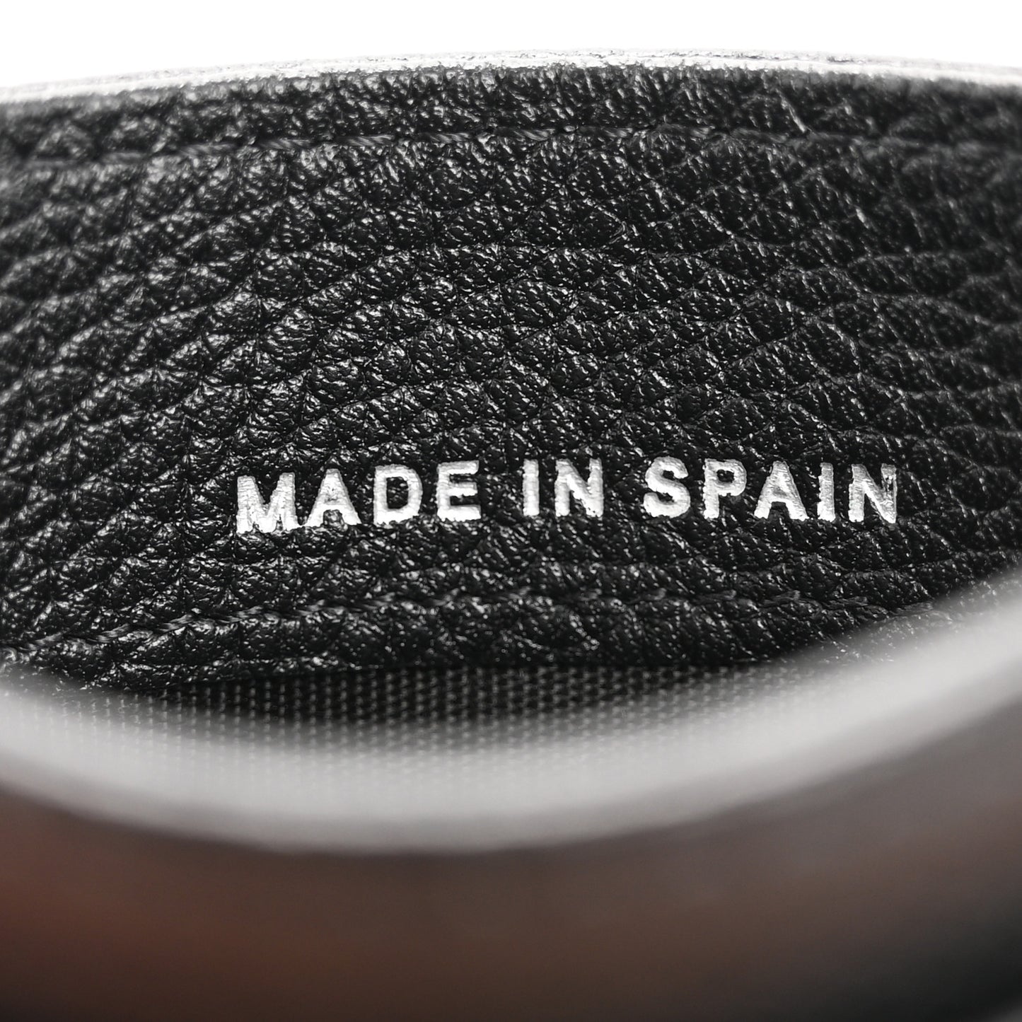Grained Calfskin CC Card Holder Black