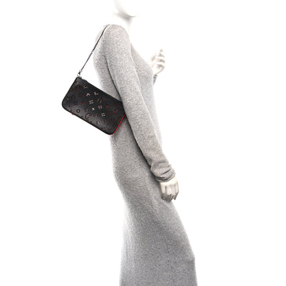 Christian Louboutin Calfskin Empire Loubinthesky Loubila Chain Clutch Black 2 of 9