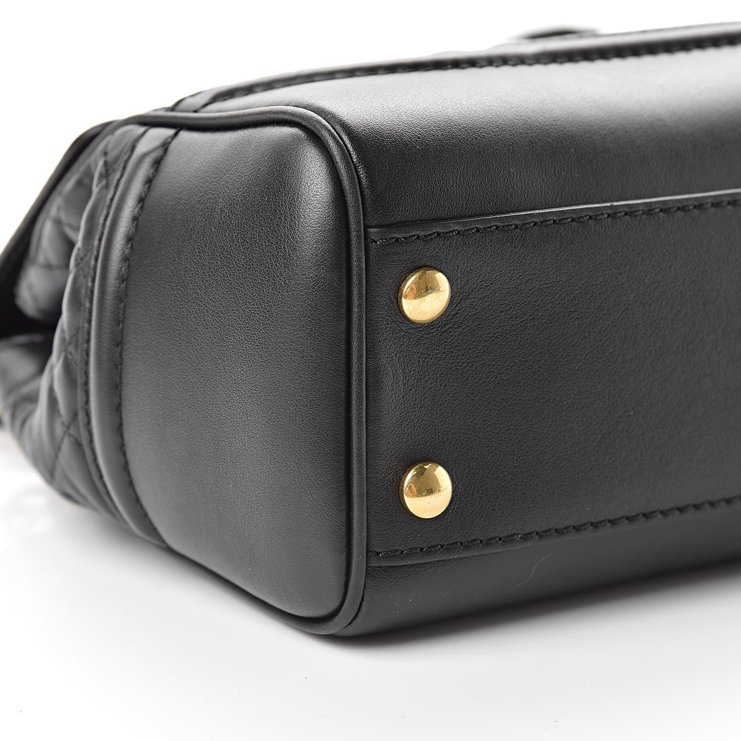 Versace Vitello Quilted Medium Palazzo Empire Bag Black 10 of 14