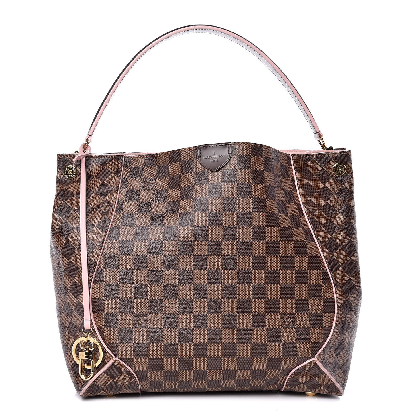 Damier Ebene Caissa Hobo Rose Ballerine