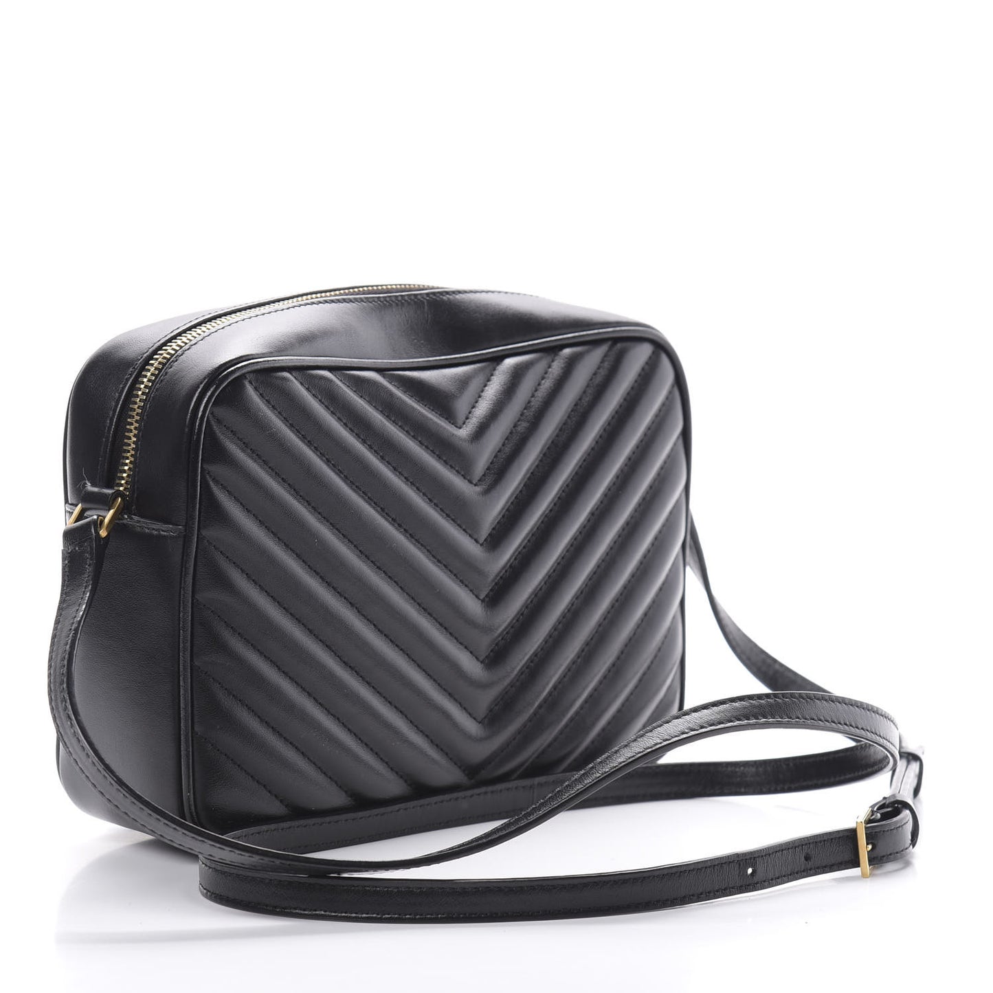 Calfskin Matelasse Monogram Lou Camera Bag Black