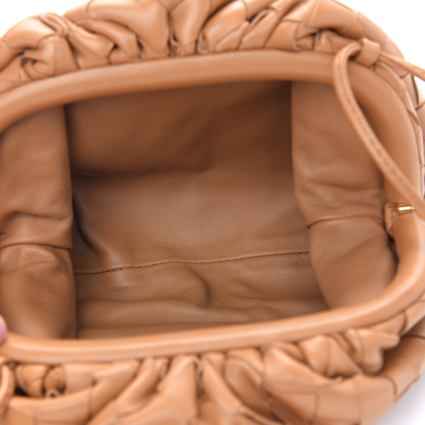 Nappa Intrecciato The Mini Pouch Almond