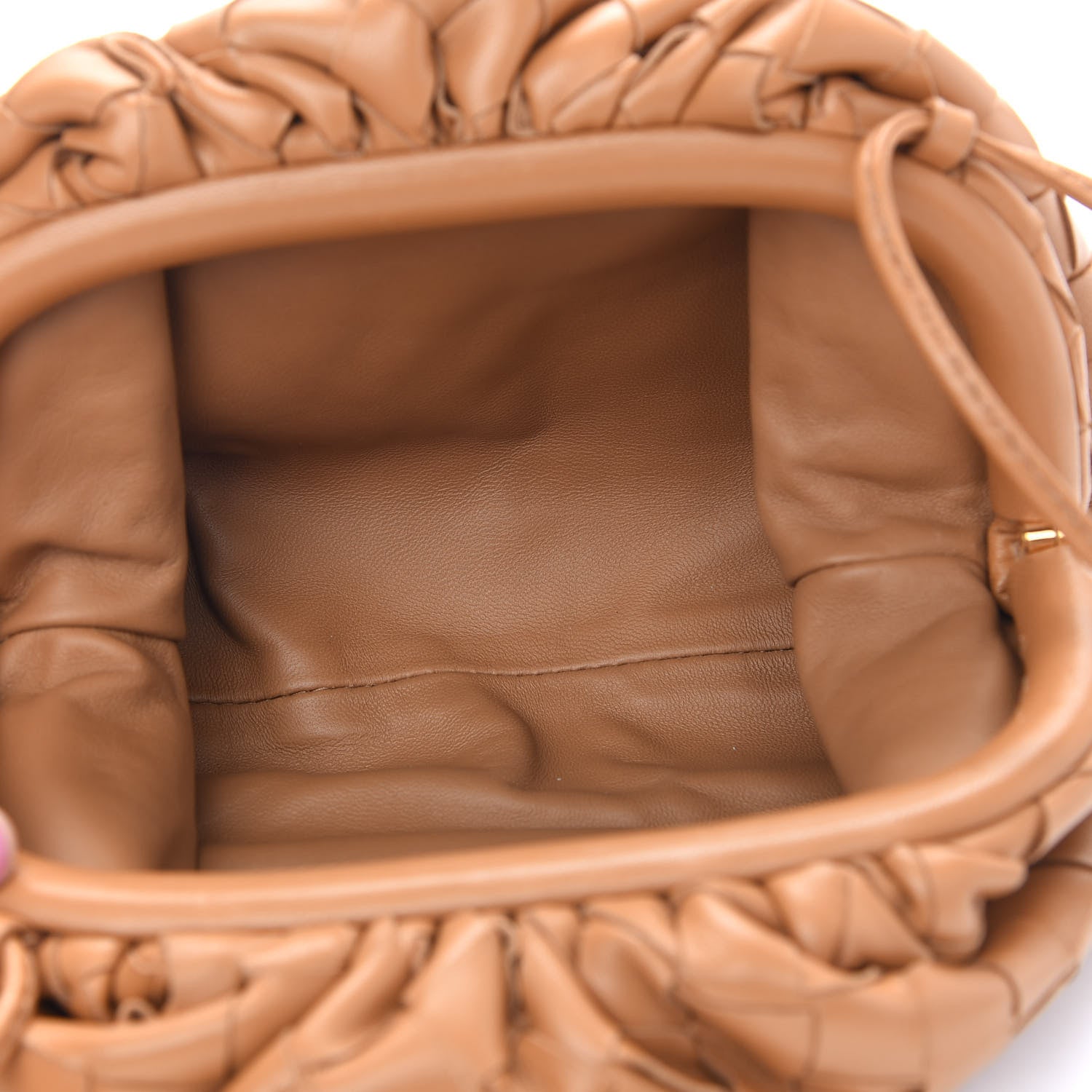 Bottega Veneta Nappa Intrecciato The Mini Pouch Almond 5 of 8