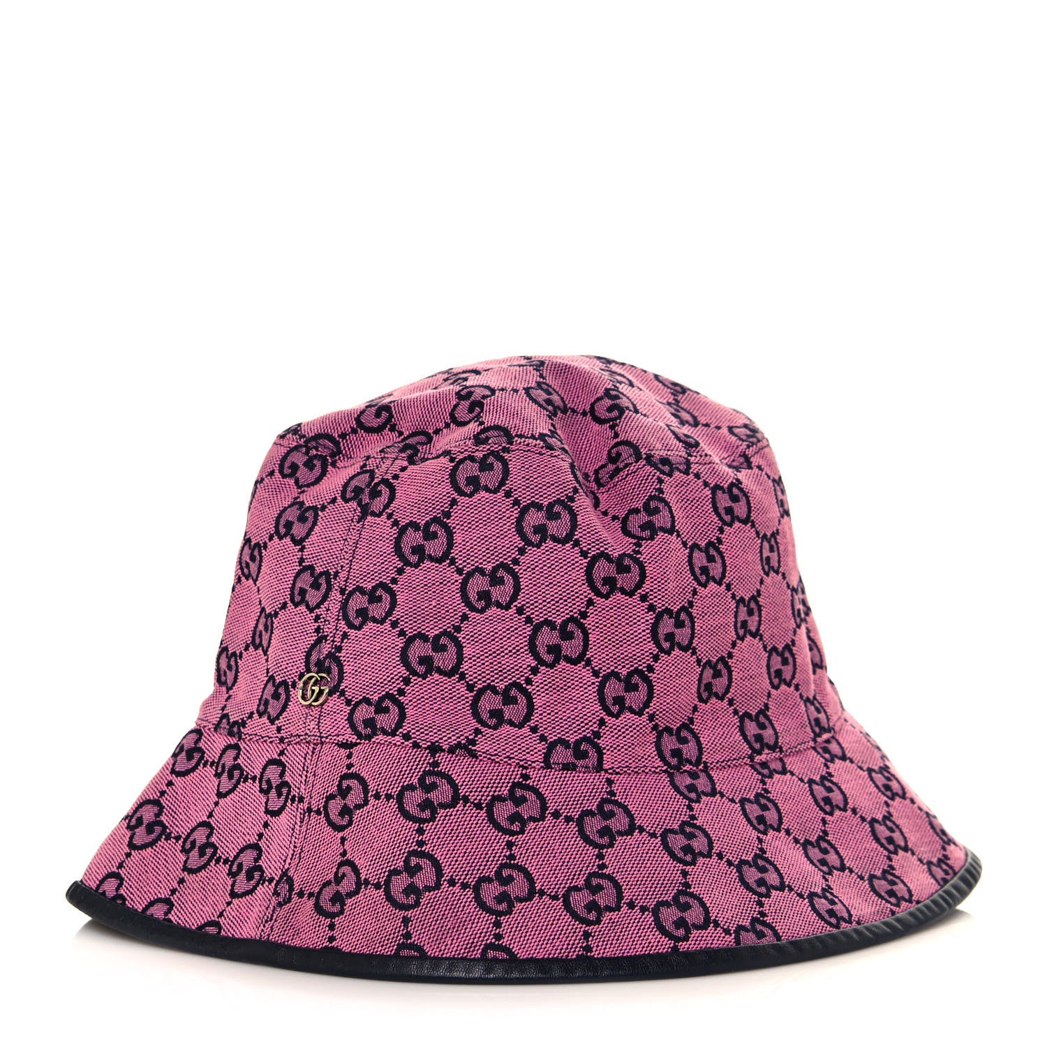 Gucci Monogram Multicolor New Sakai Calfskin Bob Malibu Bucket Hat M Parma Violet Blue 1 of 10