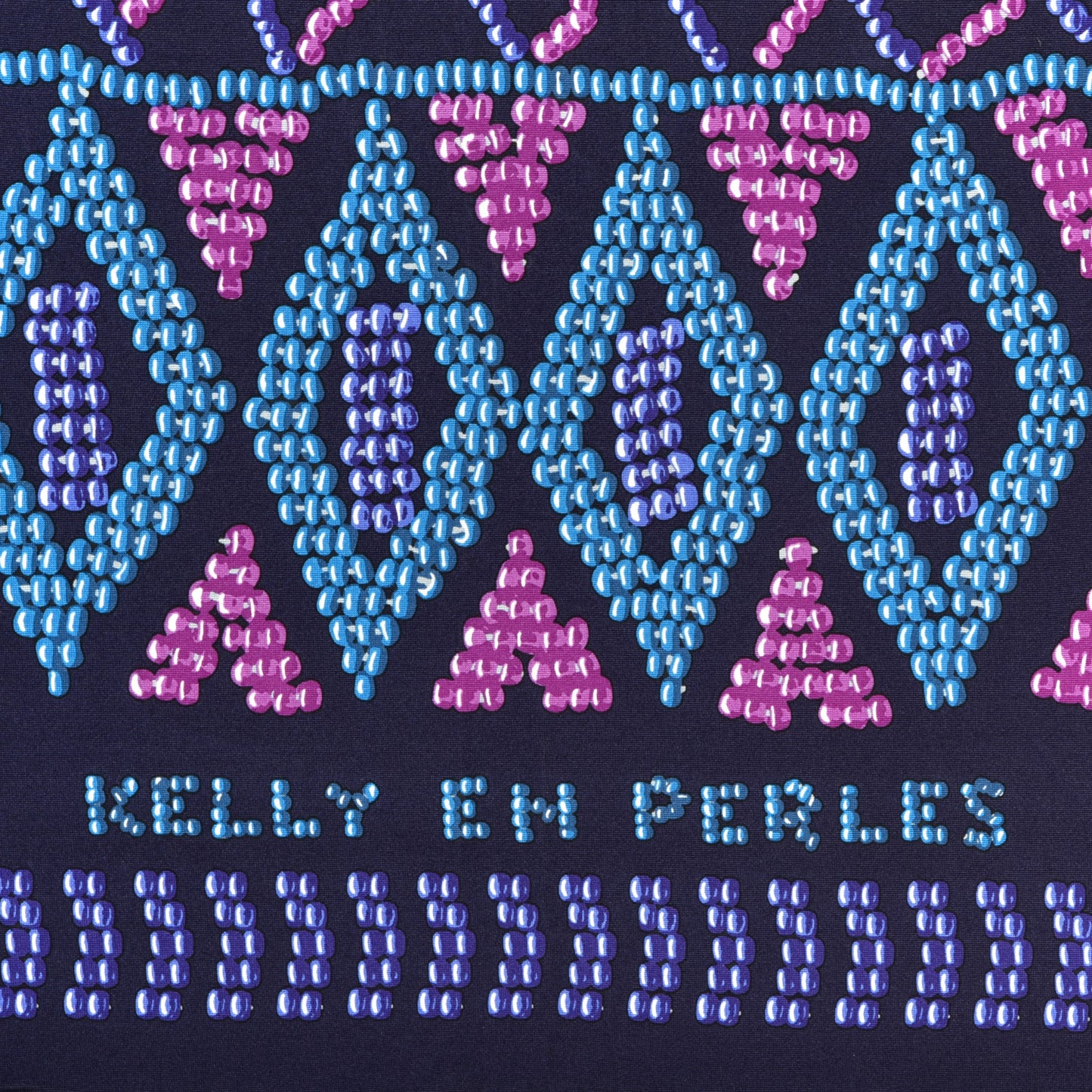 Silk Jersey Kelly En Perles Scarf 90