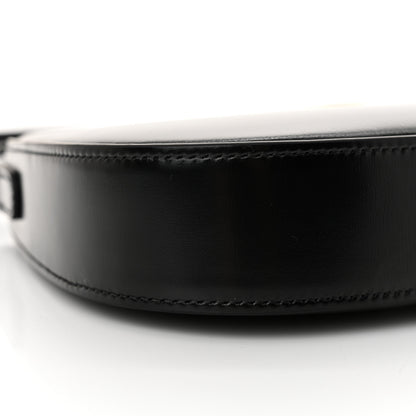Celine Shiny Calfskin Medium Tilly Triomphe Shoulder Bag Black 8 of 10