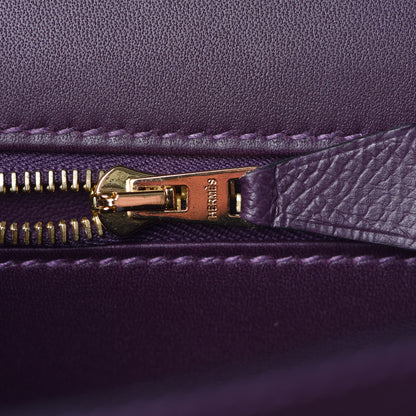Hermes Epsom Constance 24 Raisin 18 of 23