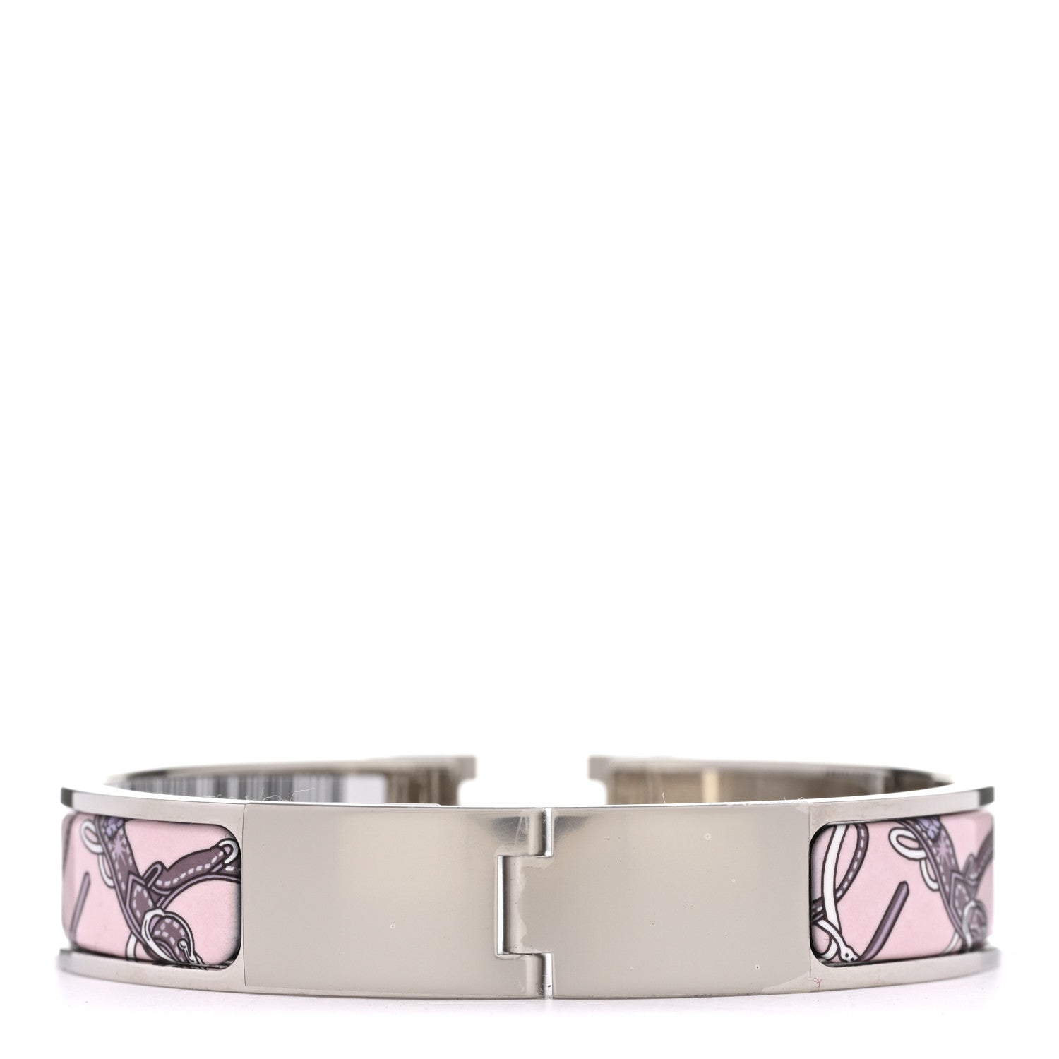 Hermes Enamel Printed Narrow Bride de Cour Clic Clac H Bracelet PM Cosmic 3 of 5