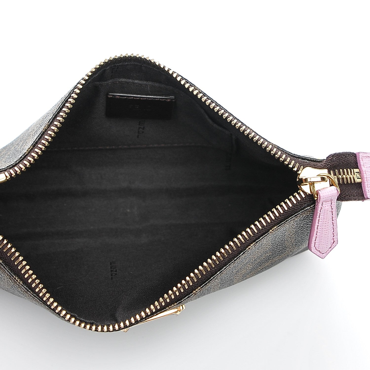 Fendi Zucca Spalmati Vitello Elite Pochette Tobacco Pink 5 of 6