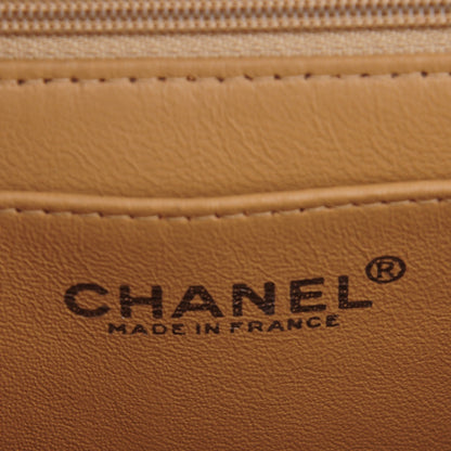 Chanel Jersey Quilted Jumbo Single Flap Beige 7 of 8