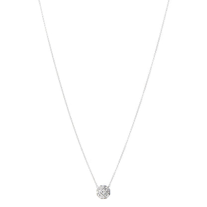 Tiffany Platinum Diamond Mosaic Pendant Necklace 1 of 7