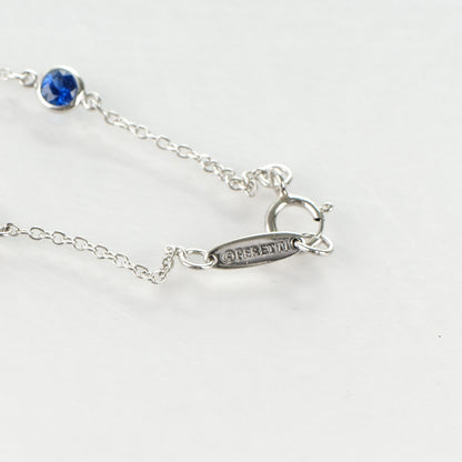 Tiffany Platinum Blue Sapphire Elsa Peretti Color By The Yard Bracelet 5 of 6
