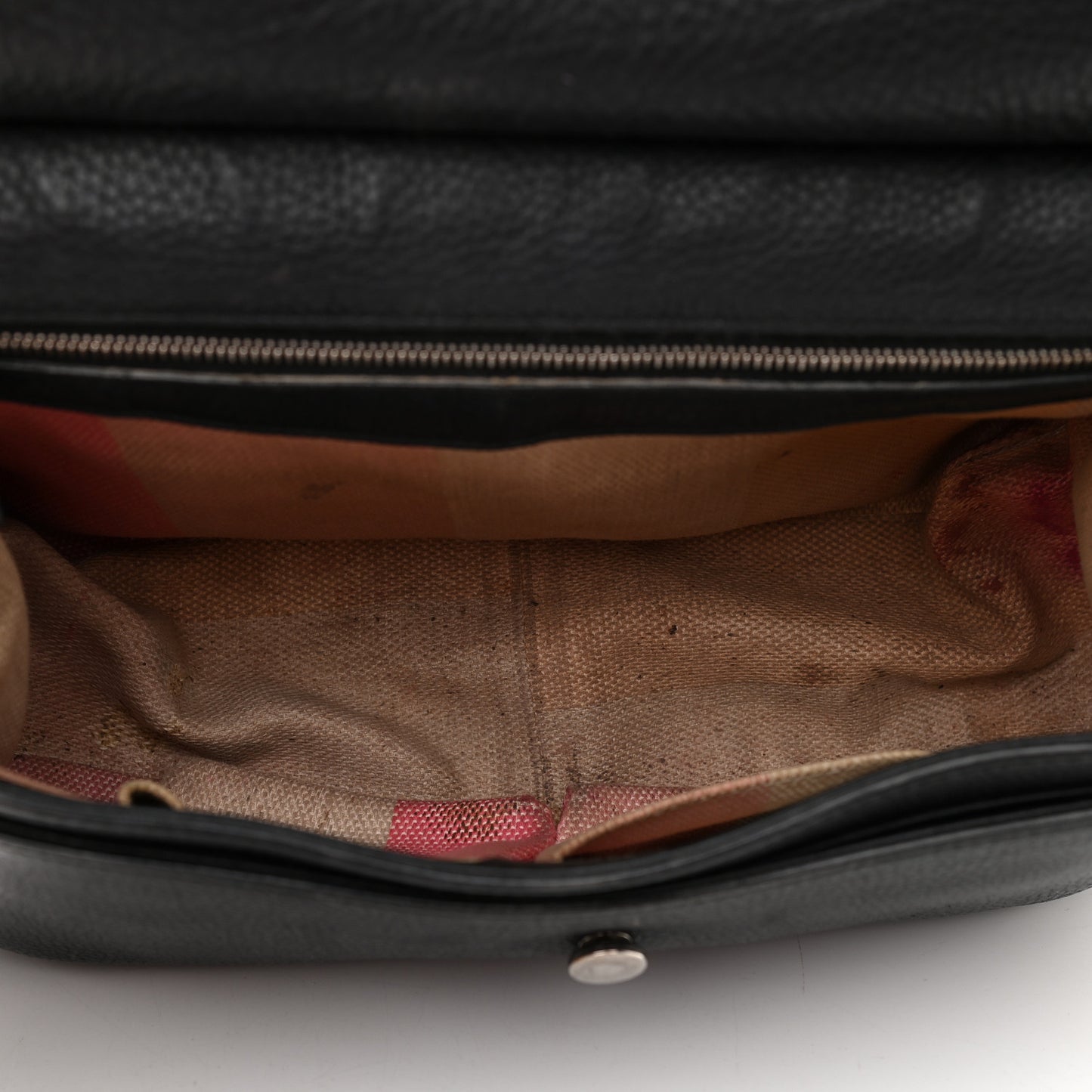 Pebbled Calfskin Medium Bamboo Daily Flap Shoulder Bag Black