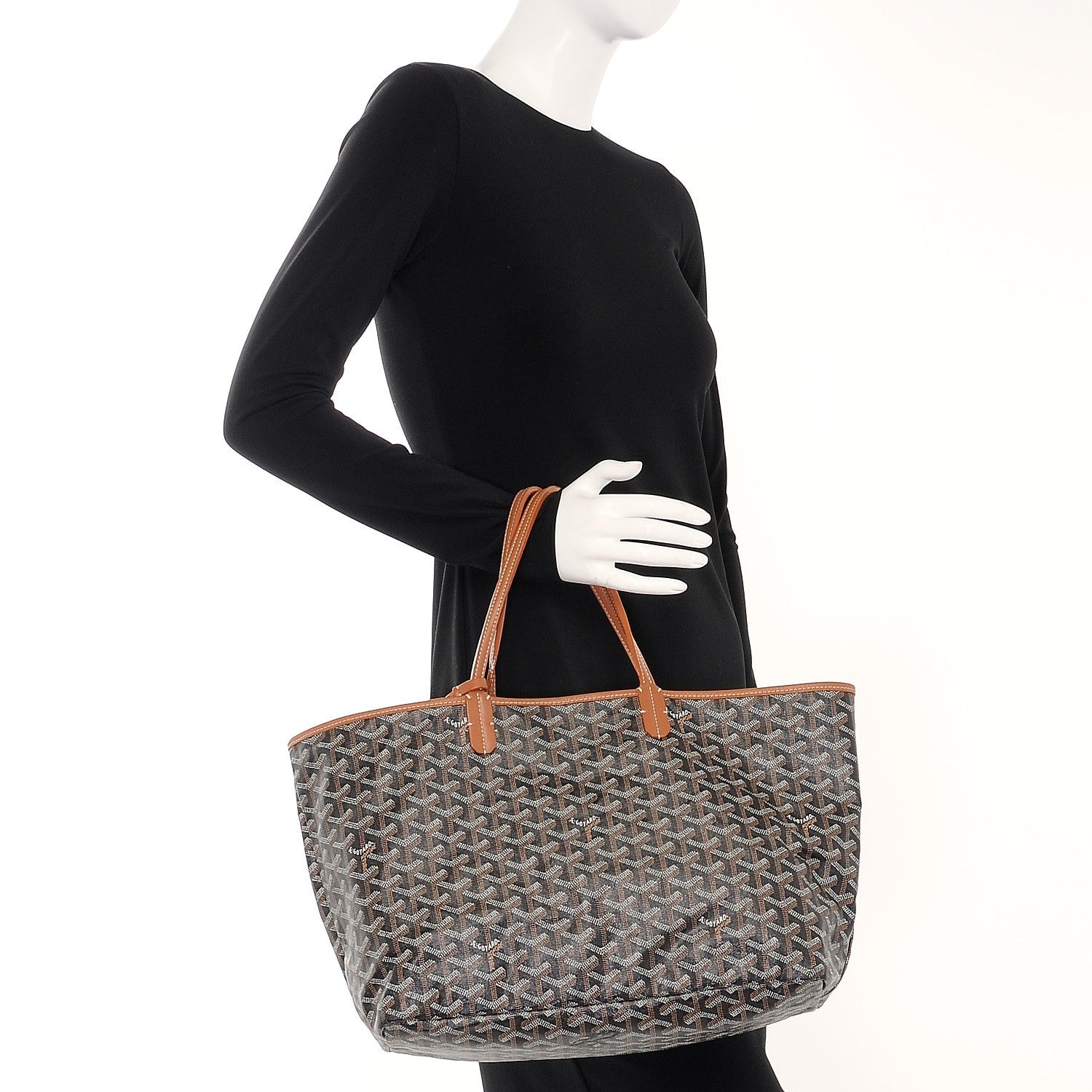 Goyard Goyardine Saint Louis PM Black Gold 2 of 8