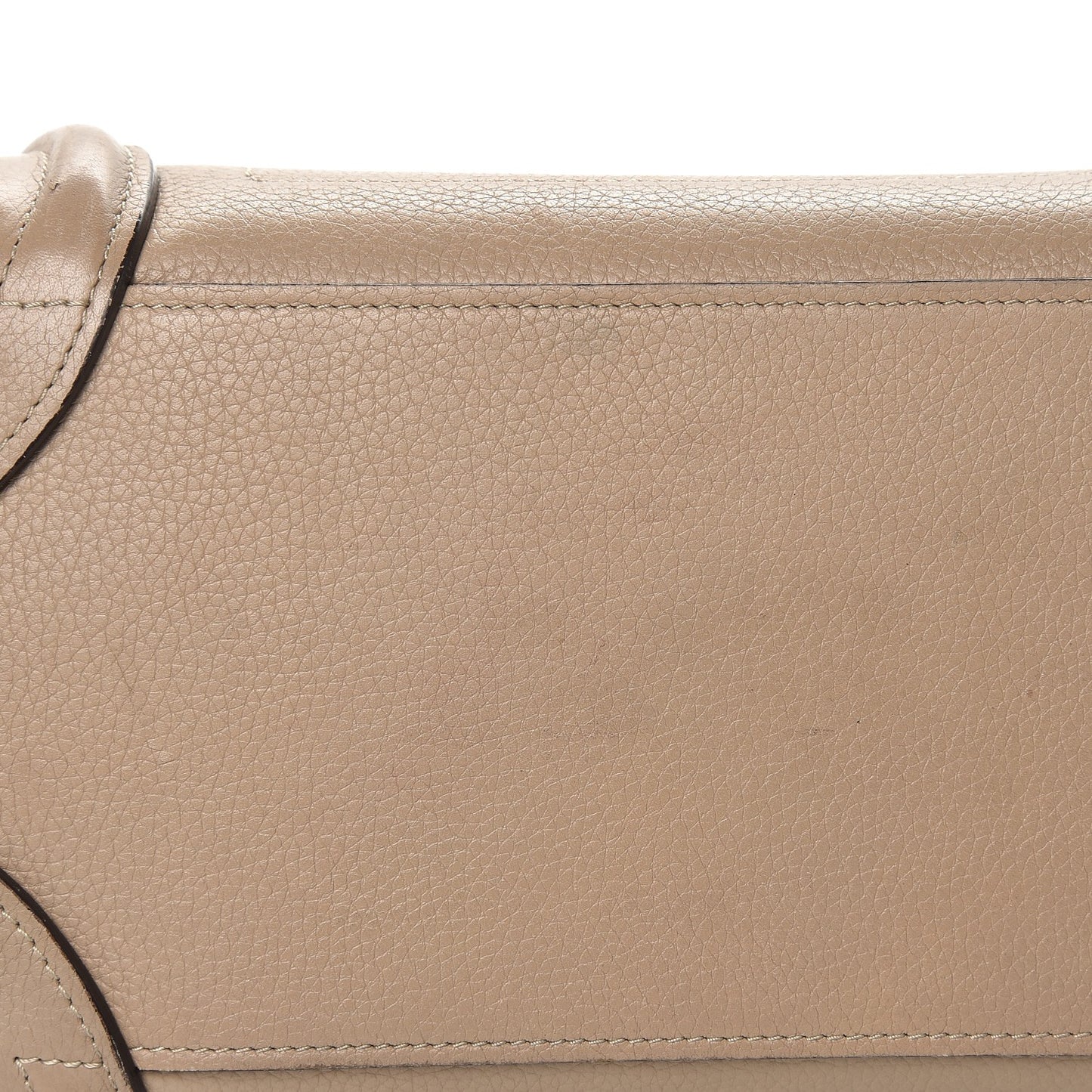 Drummed Calfskin Micro Luggage Dune