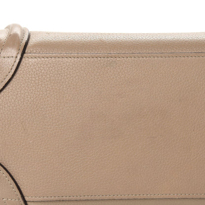 Celine Drummed Calfskin Micro Luggage Dune 14 of 21