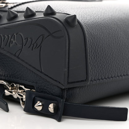 Christian Louboutin Empire Calfskin Gomme Spikes Loubitown Crossbody Loubi Navy 9 of 10