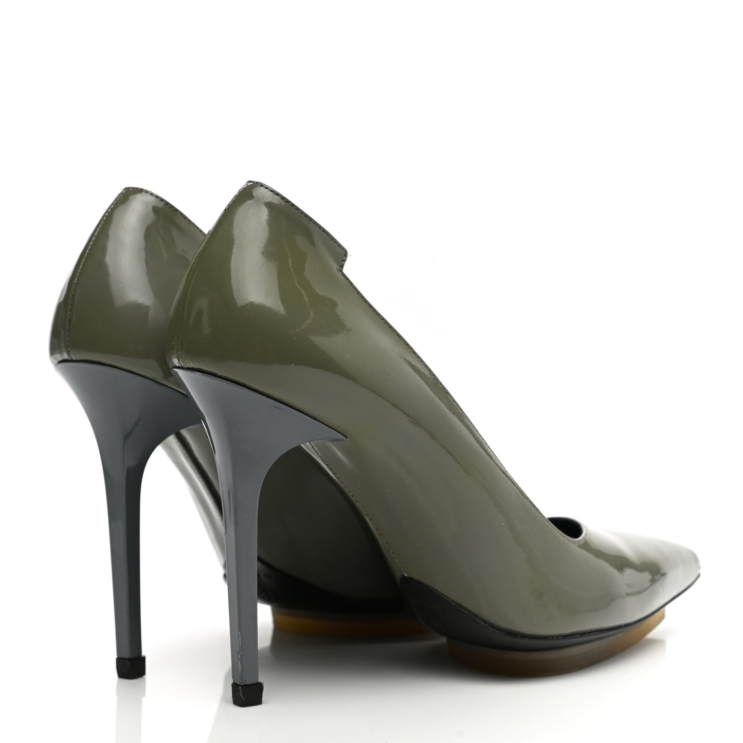 Patent Pointed Toe Pumps 38 Grey