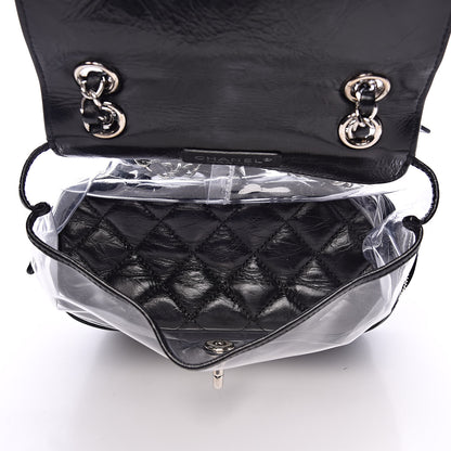 Chanel Crumpled Calfskin PVC Quilted Backpack Black 5 of 11