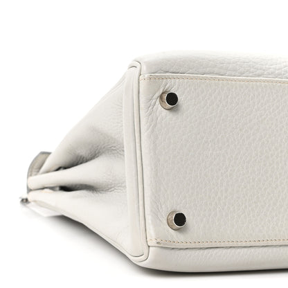 Hermes Taurillon Clemence Kelly Retourne 32 Gris Perle 9 of 11
