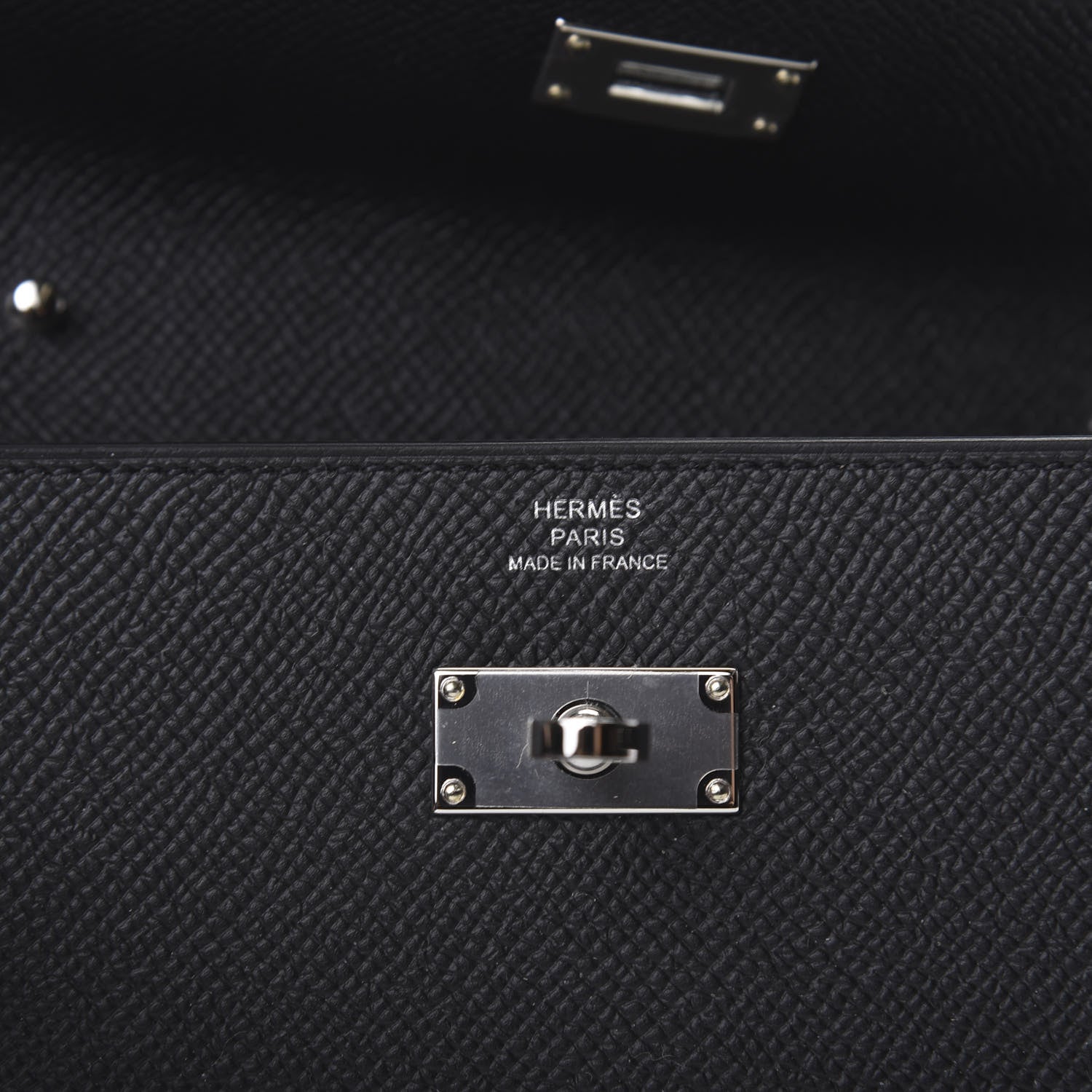 Hermes Epsom Kelly Wallet To Go Black 7 of 8