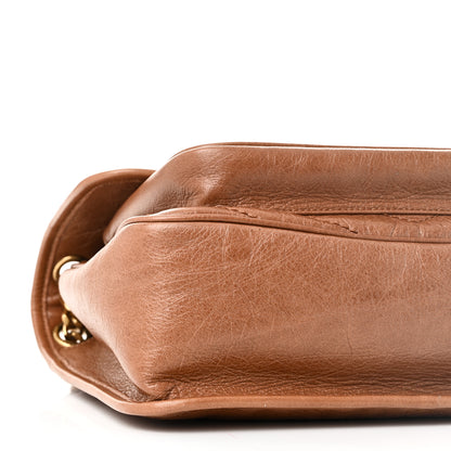Saint Laurent Crinkled Calfskin Matelasse Monogram Medium Niki Chain Satchel Light Burnt 9 of 11