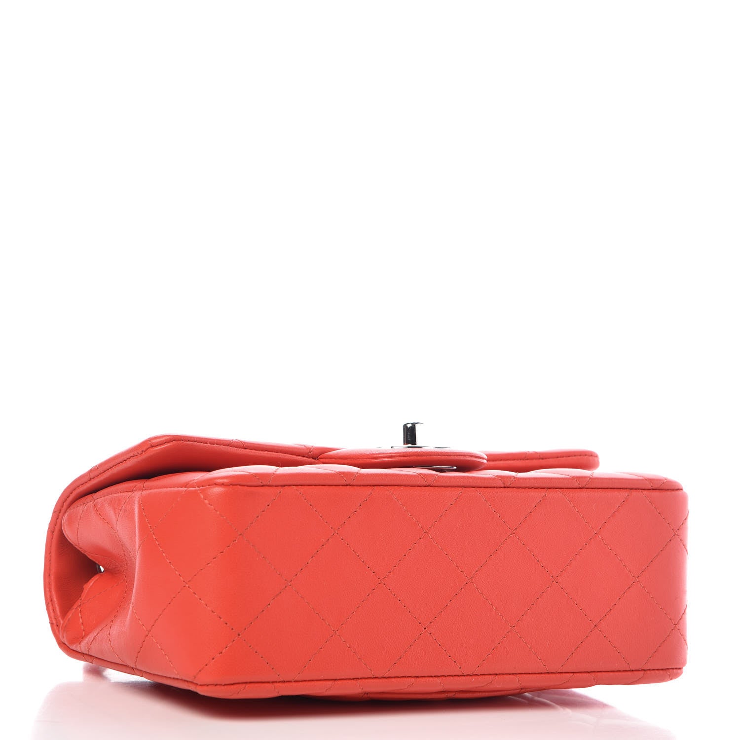 Chanel Lambskin Quilted Mini Rectangular Flap Red 4 of 10