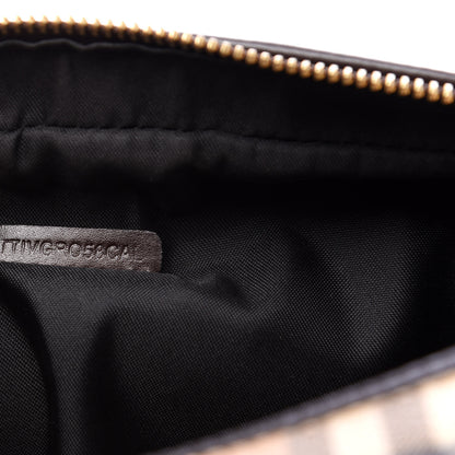 Burberry Haymarket Check Cosmetic Bag Chocolate 11 of 12