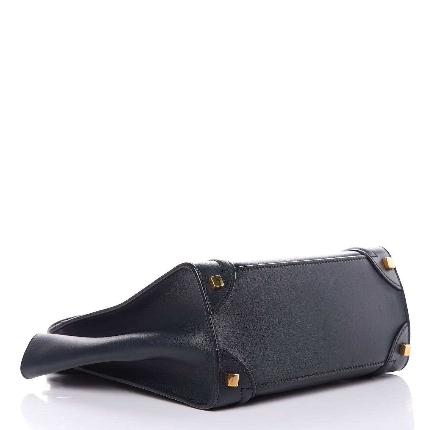 Smooth Calfskin Micro Luggage Navy Blue