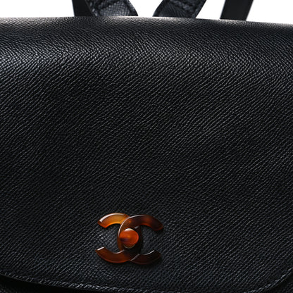Chanel Caviar Tortoise CC Backpack Black 7 of 9