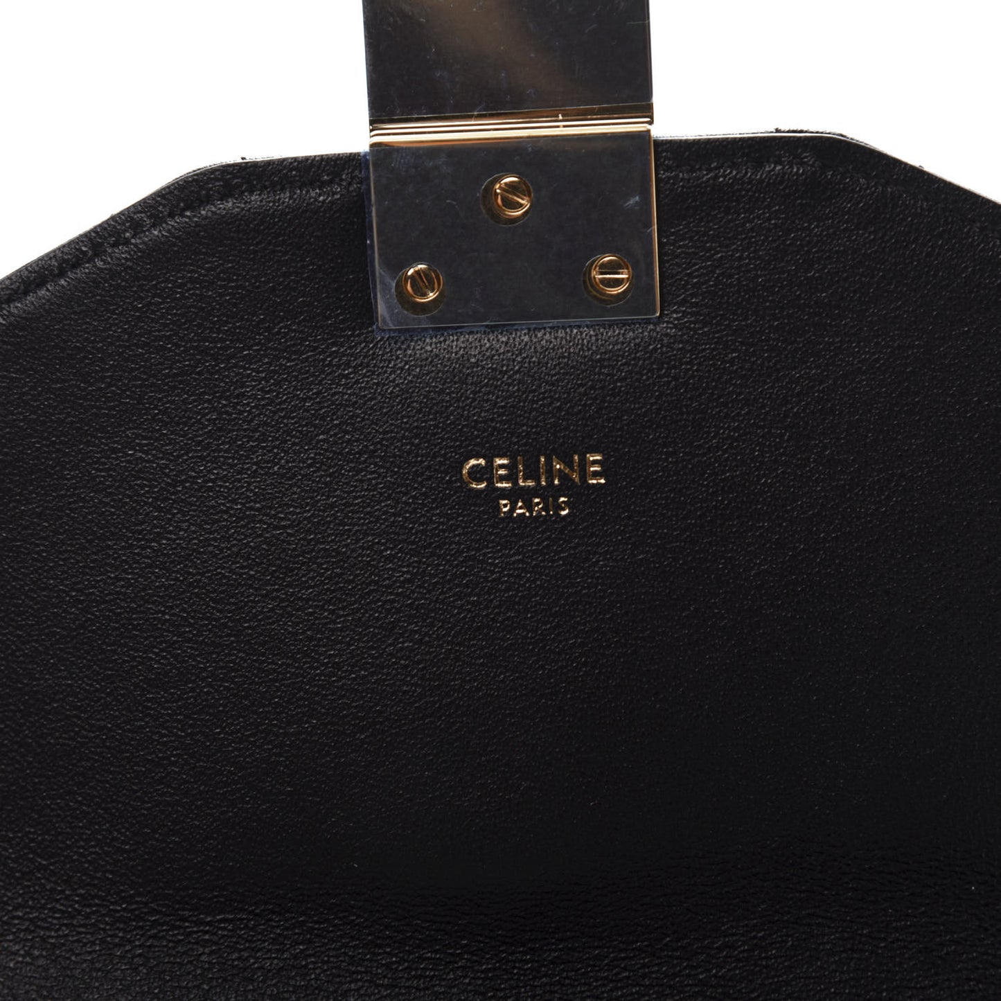 Calfskin Quilted Medium C Bag Black