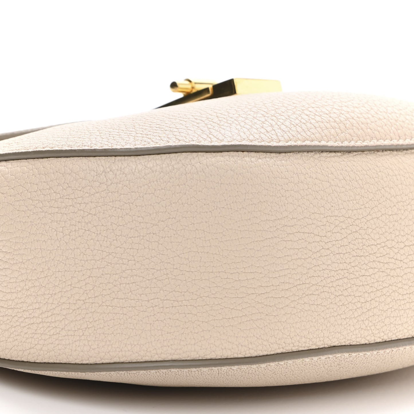 Grained Lambskin Drew Shoulder Bag Abstract White