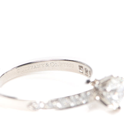 Tiffany Platinum Diamond .80ct Engagement Ring 52 6 5 of 7