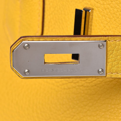 Hermes Taurillon Clemence JPG Shoulder Birkin II 42 Soleil 21 of 38