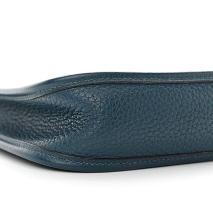 Hermes Taurillon Clemence Amazone Evelyne TPM Colvert Bleu Atoll 9 of 10