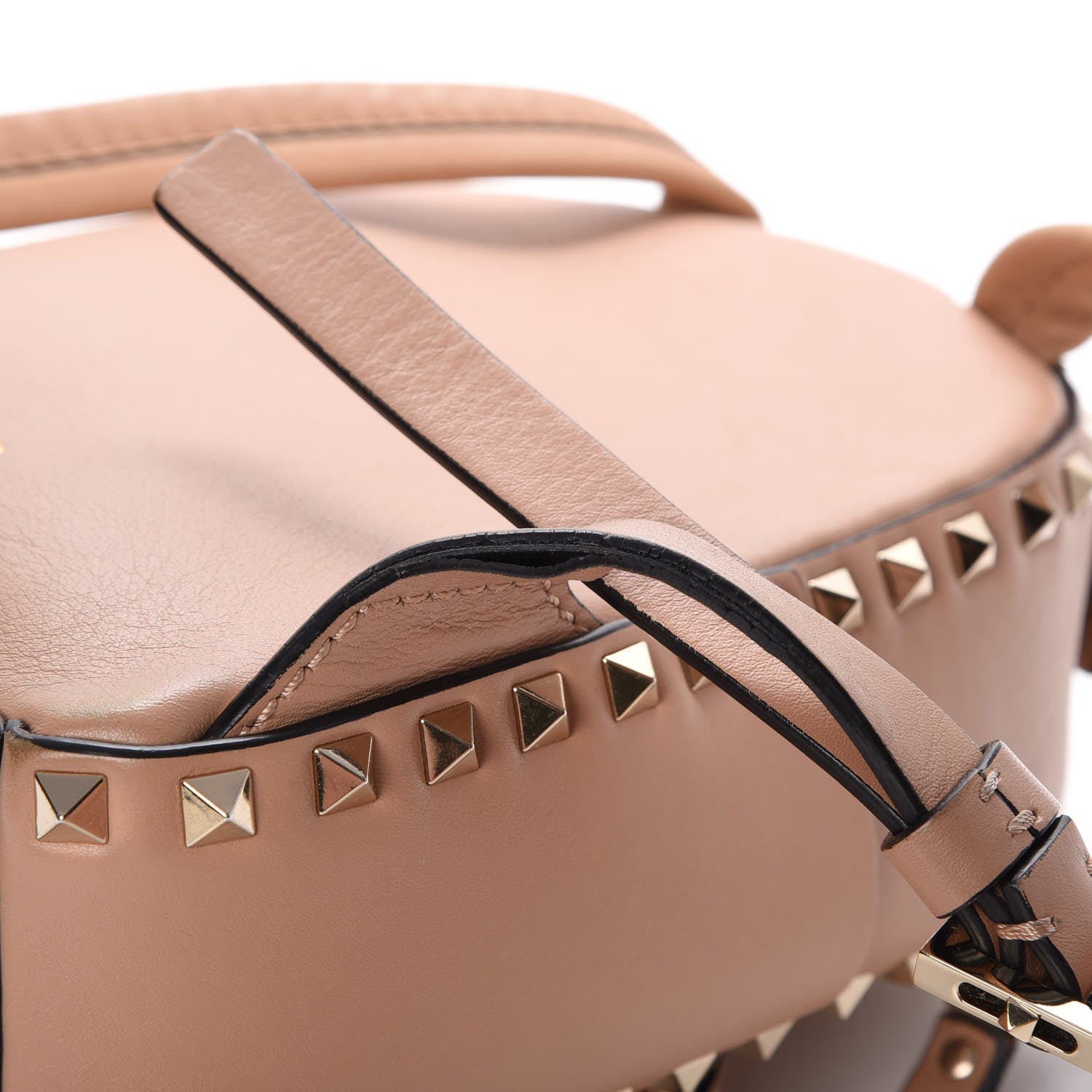 Valentino Garavani Calfskin Mini Rockstud Backpack Alpaca 18 of 23