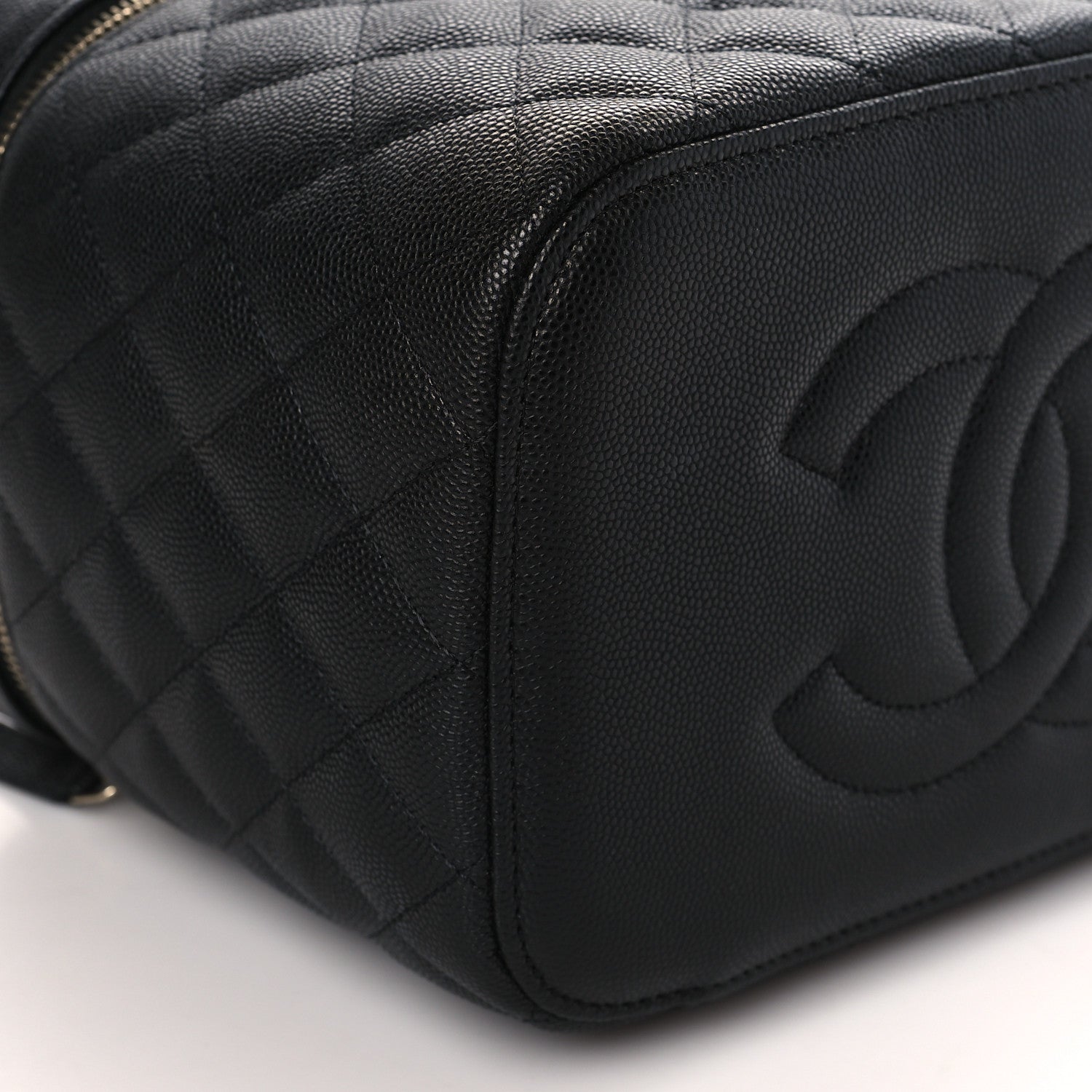 Chanel Caviar Quilted Large Vanity Pouch Black 9 of 12