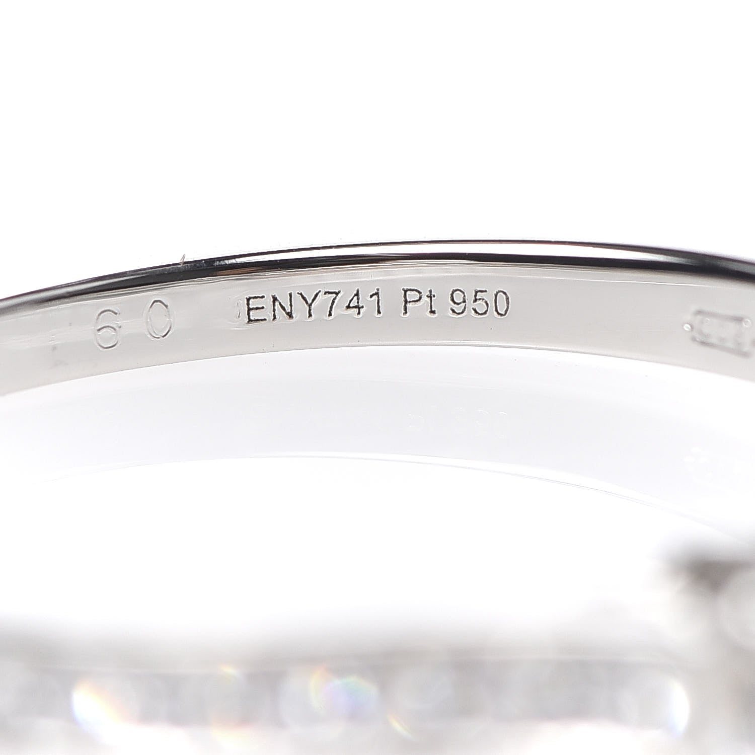 Cartier Platinum Diamond 1895 Solitaire Engagement Ring 60 9 5 of 5