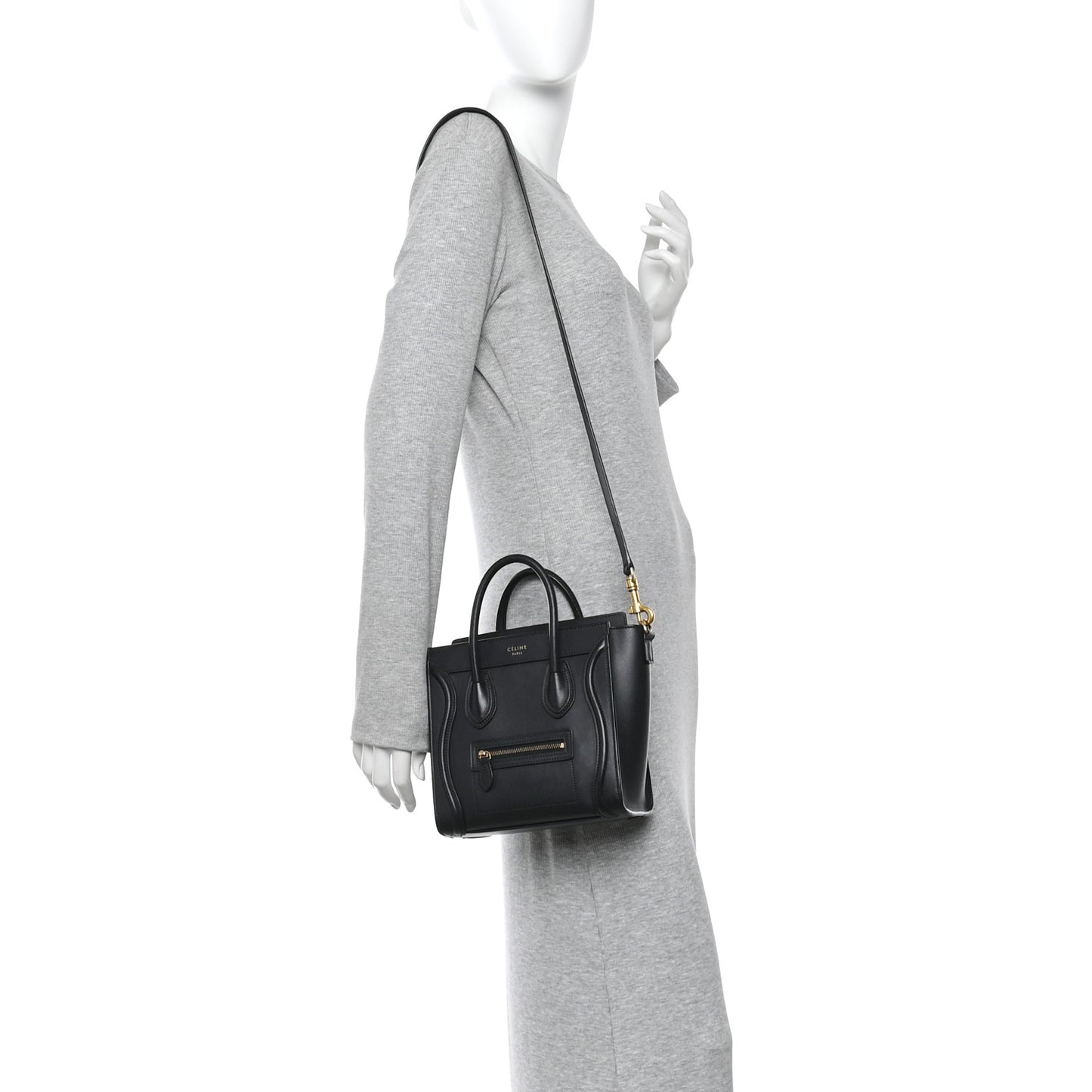 Smooth Calfskin Nano Luggage Black
