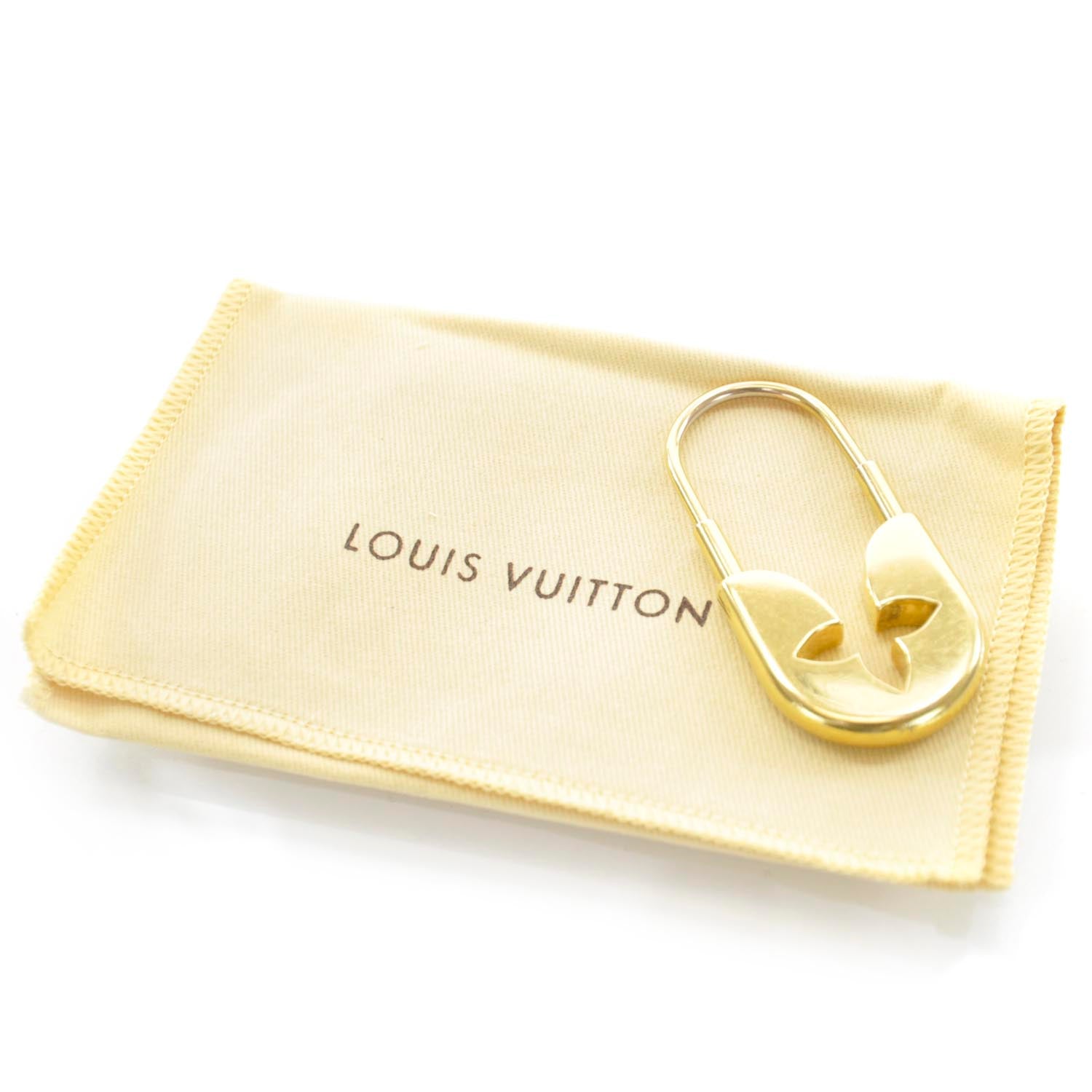 Louis Vuitton Couture Safety Pin Key Holder Gold 1 of 4