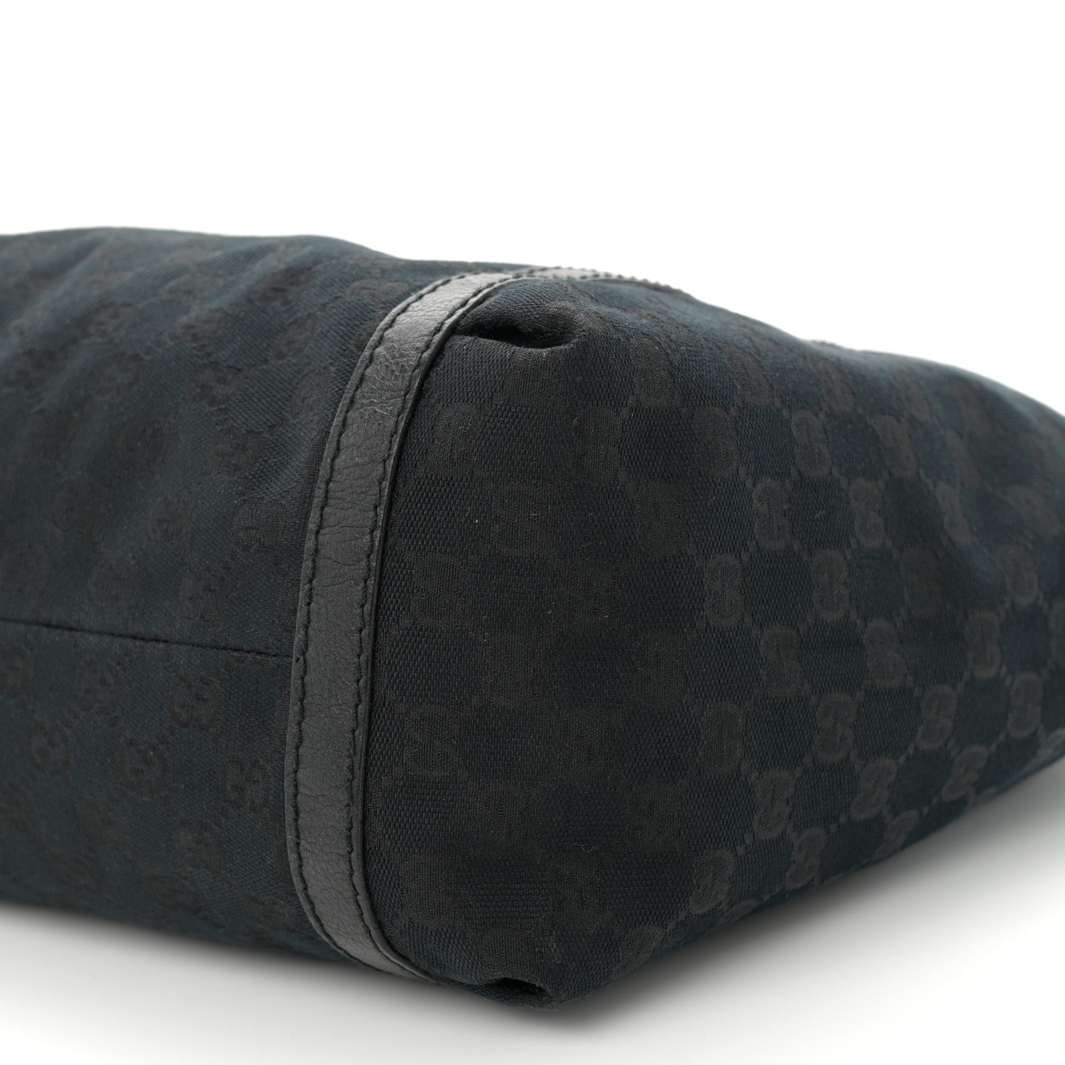 Gucci Monogram New Ladies Web Tote Black 10 of 10