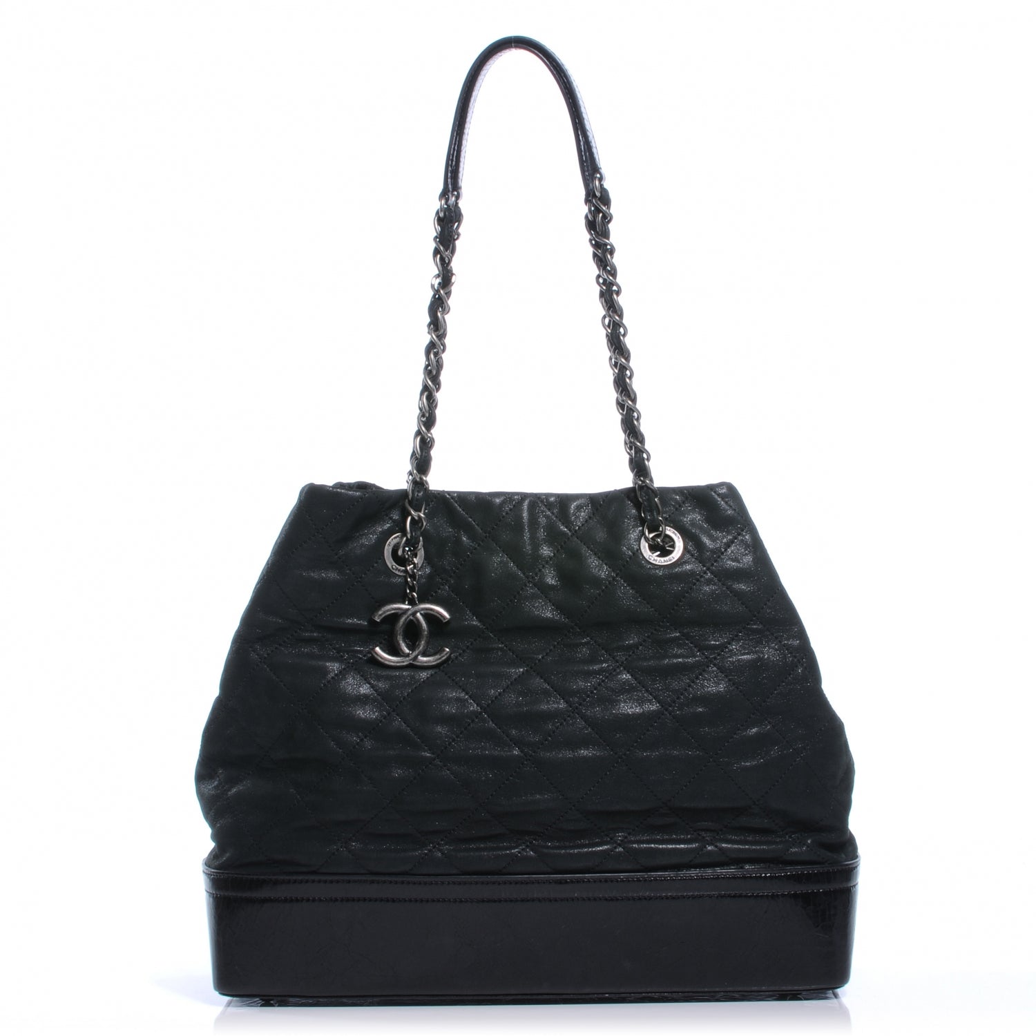 Chanel Iridescent Calfskin VIP Shopping Tote Black 1 of 9