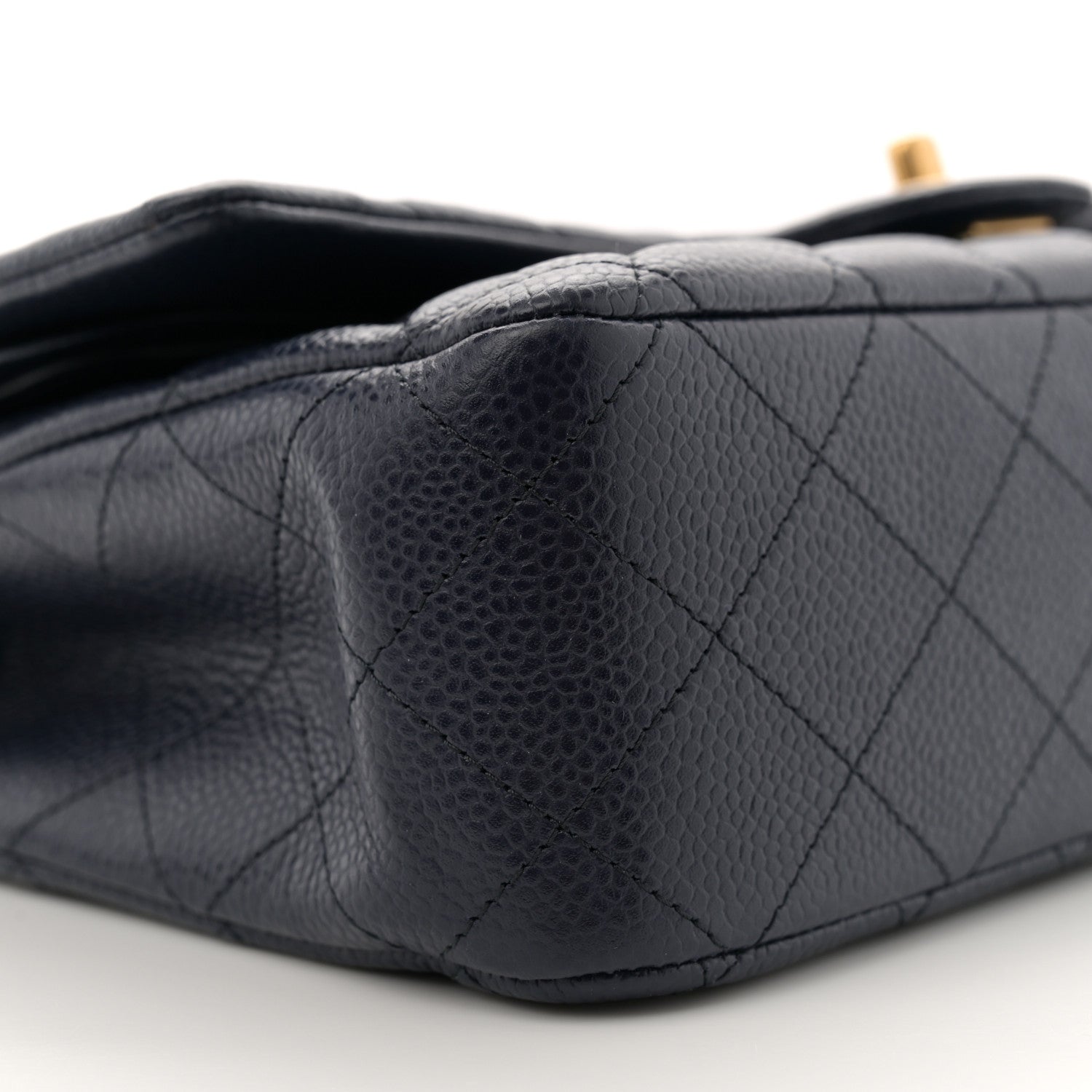 Chanel Caviar Quilted Medium Double Flap Navy 9 of 11