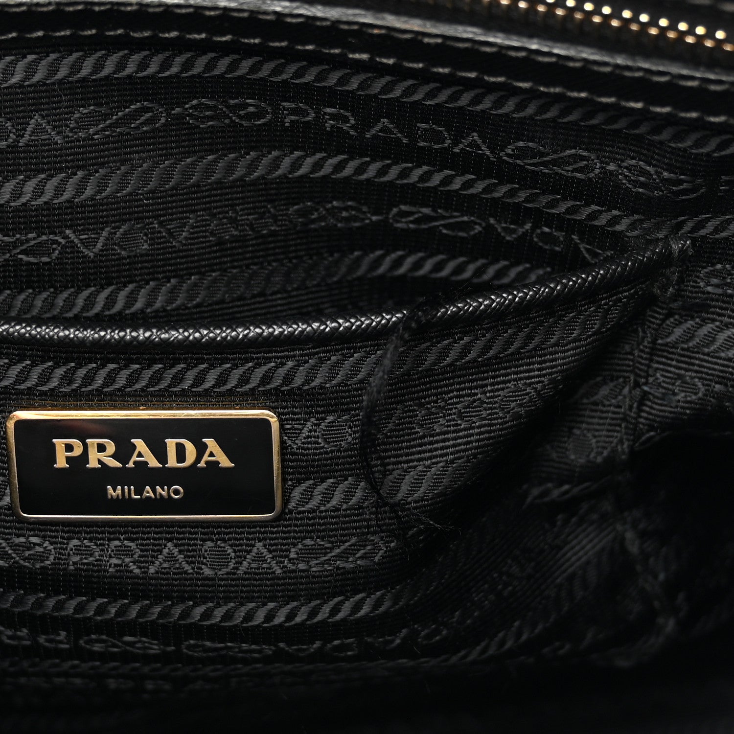 Prada Saffiano Lux Medium Double Zip Tote Black 12 of 21