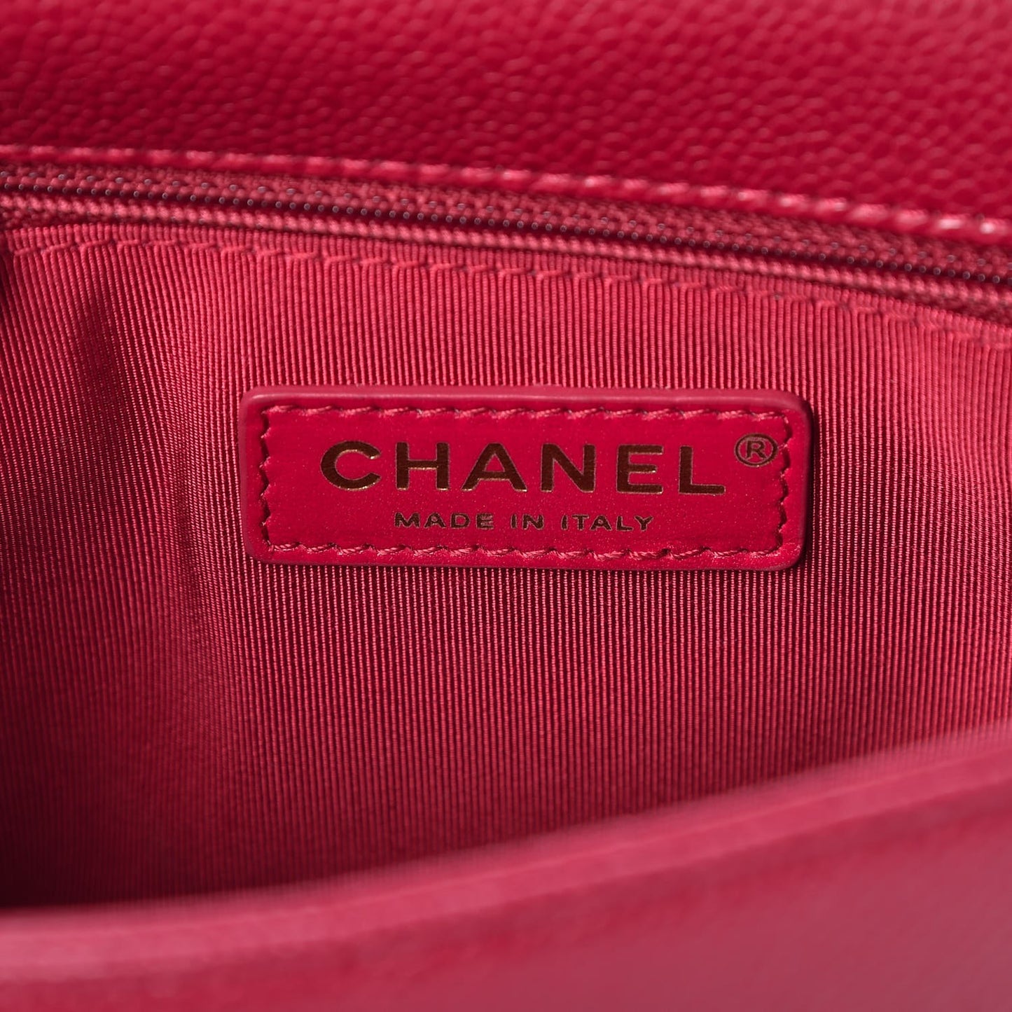 Caviar Large Carry Around Flap Bag Red