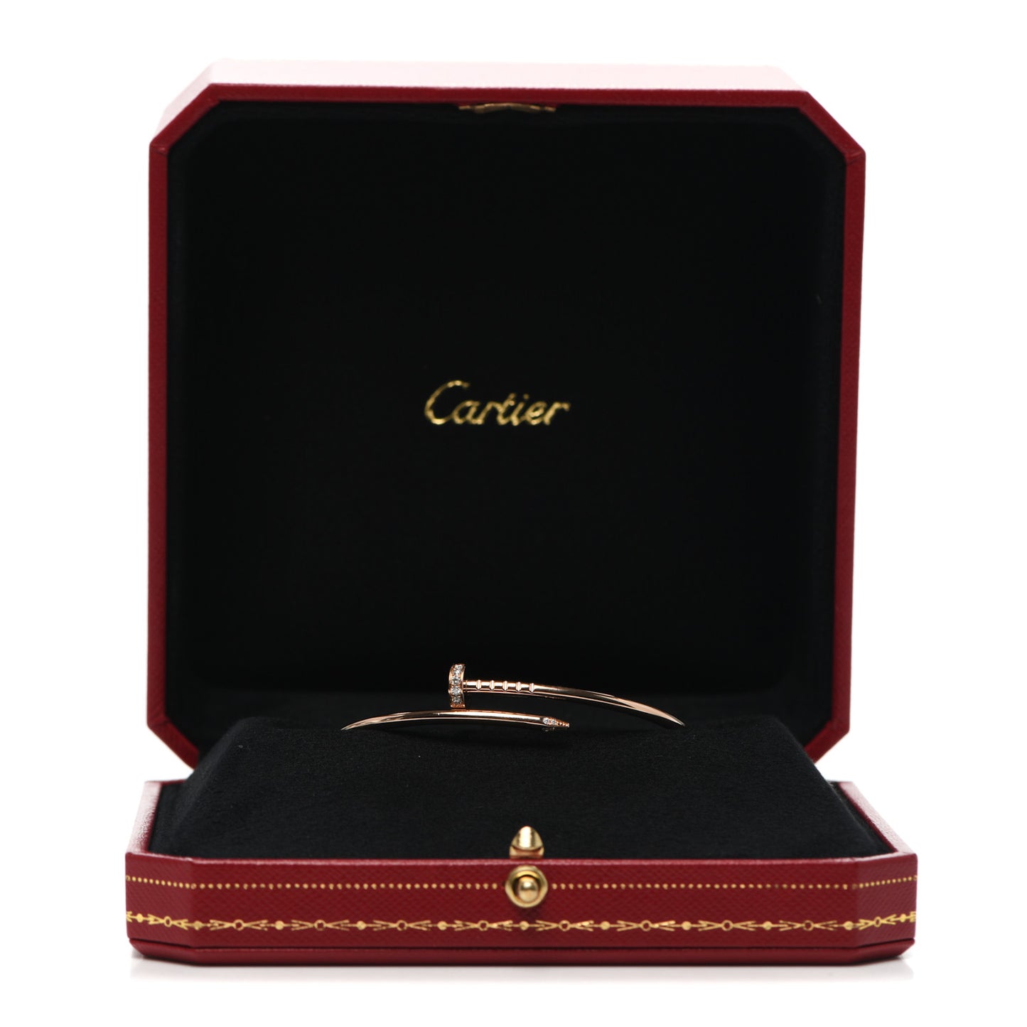 18K Pink Gold Diamond Small Juste Un Clou Bracelet 16