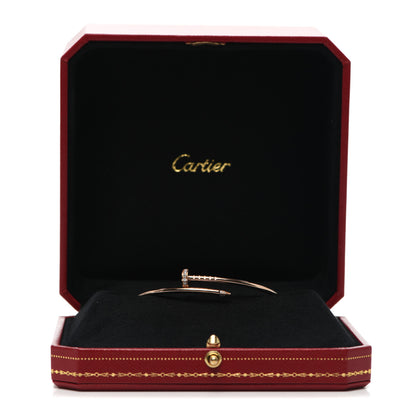 Cartier 18K Pink Gold Diamond Small Juste Un Clou Bracelet 16 5 of 5