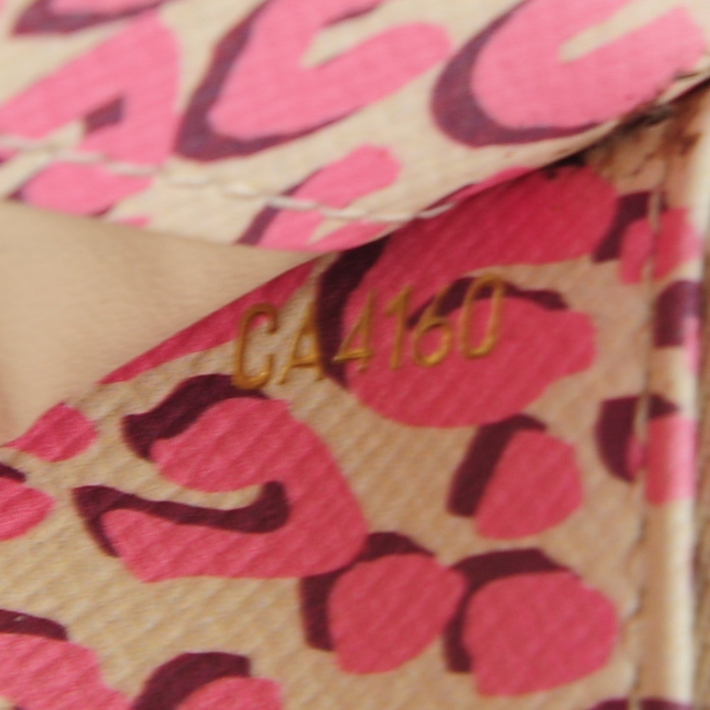 Monogram Leopard Insolite Wallet Blanc Corail