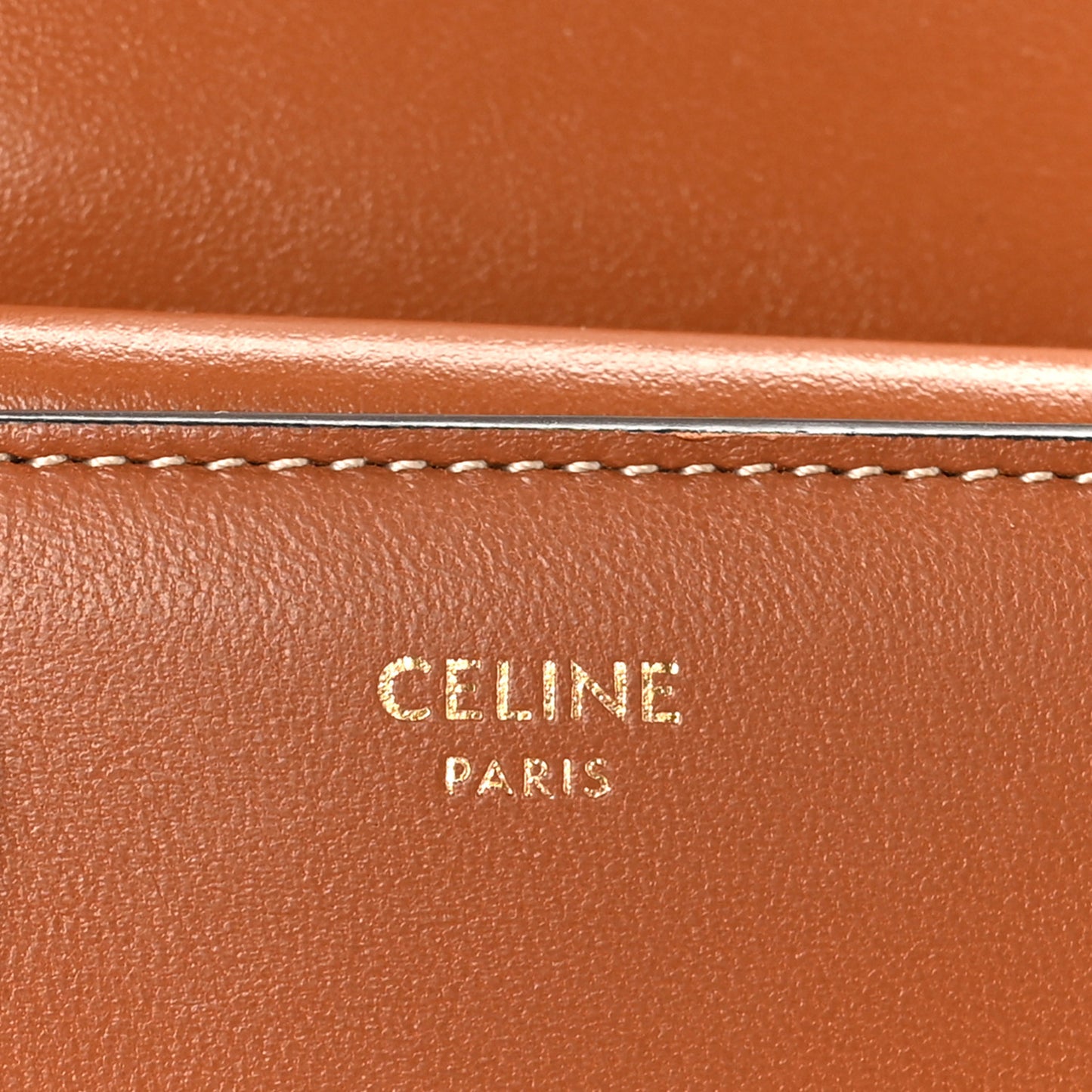 Shiny Smooth Lambskin Small Triomphe Wallet Tan