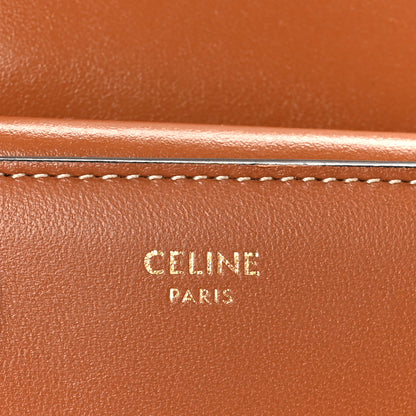 Celine Shiny Smooth Lambskin Small Triomphe Wallet Tan 7 of 9